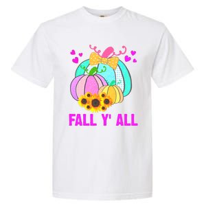 Fall Y'all Season Cute Gift For Her Garment-Dyed Heavyweight T-Shirt