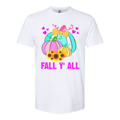 Fall Y'all Season Cute Gift For Her Softstyle® CVC T-Shirt