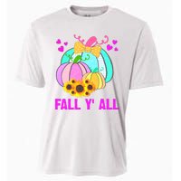 Fall Y'all Season Cute Gift For Her Cooling Performance Crew T-Shirt