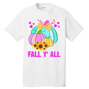 Fall Y'all Season Cute Gift For Her Tall T-Shirt