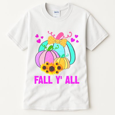 Fall Y'all Season Cute Gift For Her Tall T-Shirt