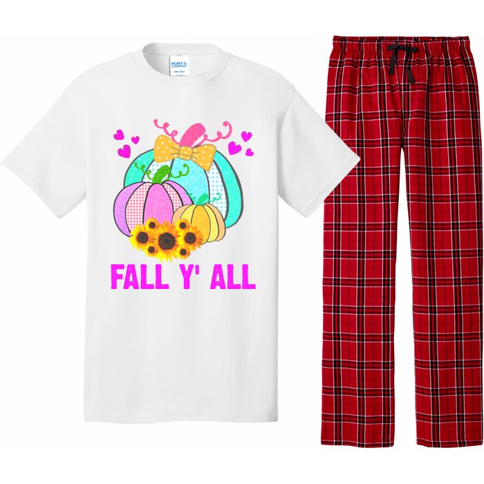 Fall Y'all Season Cute Gift For Her Pajama Set