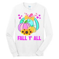 Fall Y'all Season Cute Gift For Her Tall Long Sleeve T-Shirt