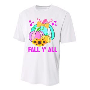 Fall Y'all Season Cute Gift For Her Performance Sprint T-Shirt