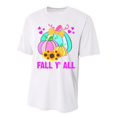 Fall Y'all Season Cute Gift For Her Performance Sprint T-Shirt