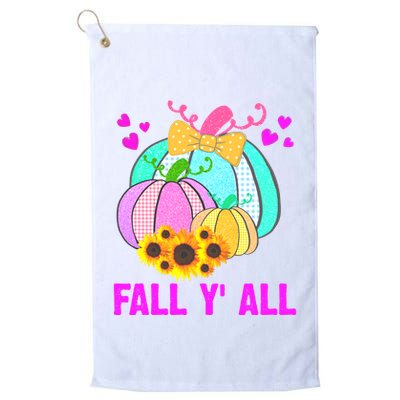 Fall Y'all Season Cute Gift For Her Golf Towel