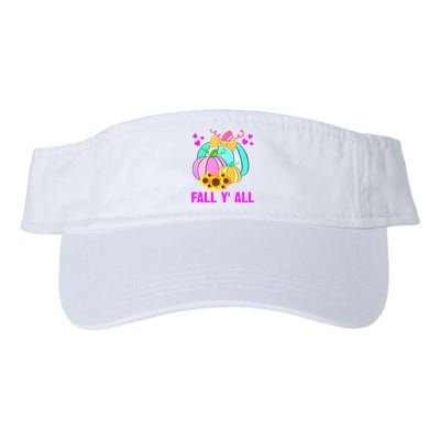 Fall Y'all Season Cute Gift For Her Valucap Bio-Washed Visor