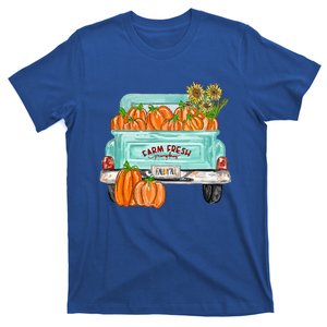 Fall Y'all Truck Pumpkin Sunflower Autumn Fall Thanksgiving  T-Shirt