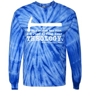 Fixing Your Theology Lutheran Calvinist Luther Christianity Gift Tie-Dye Long Sleeve Shirt