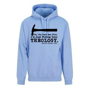 Fixing Your Theology Lutheran Calvinist Luther Christianity Gift Unisex Surf Hoodie