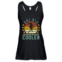 Funny Young Vintage Skier & Skiing Lover Cooler Ladies Essential Flowy Tank