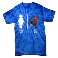 Funny Your Wife My Wife Halloween Mom Witch Pumpkin Outfit Cool Gift Tie-Dye T-Shirt