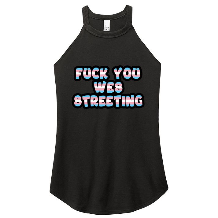 Fuck You Wes Streeting Protect Women's Perfect Tri Rocker Tank