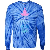 Funny Yoga Workout Gift Idea Let That Shit Go Gift Tie-Dye Long Sleeve Shirt