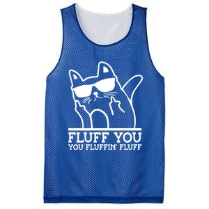 Fluff You You Fluffin Fluff Cat Owner Cat Trainer Pet Animal Gift Mesh Reversible Basketball Jersey Tank