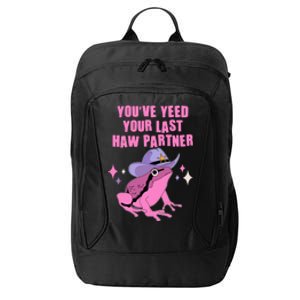 Funny Youve Yeed Your Last Haw Partner Cowboy Fog City Backpack