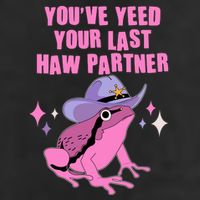 Funny Youve Yeed Your Last Haw Partner Cowboy Fog Adult Drive Performance Visor