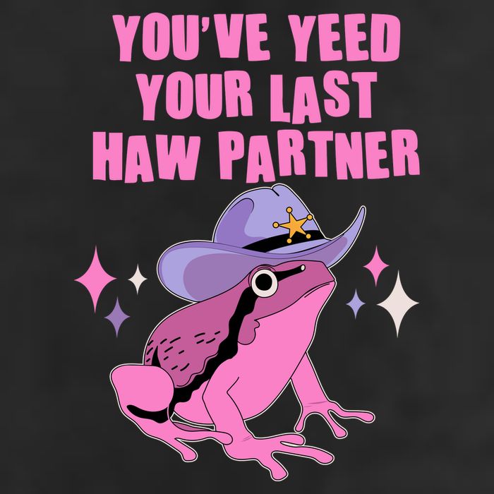 Funny Youve Yeed Your Last Haw Partner Cowboy Fog Adult Drive Performance Visor