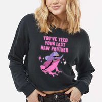Funny Youve Yeed Your Last Haw Partner Cowboy Fog Cropped Pullover Crew
