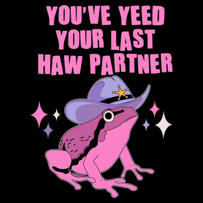 Funny Youve Yeed Your Last Haw Partner Cowboy Fog Cropped Pullover Crew