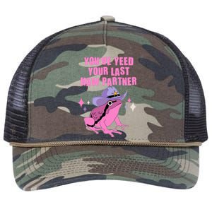 Funny Youve Yeed Your Last Haw Partner Cowboy Fog Retro Rope Trucker Hat Cap