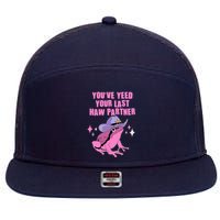 Funny Youve Yeed Your Last Haw Partner Cowboy Fog 7 Panel Mesh Trucker Snapback Hat
