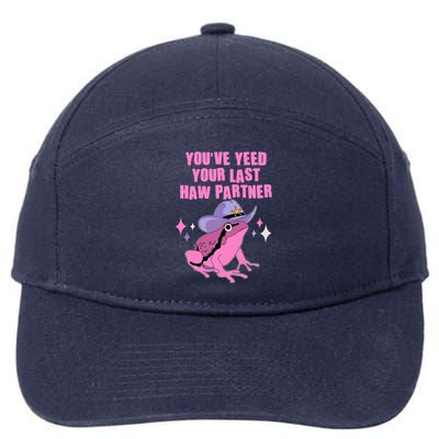 Funny Youve Yeed Your Last Haw Partner Cowboy Fog 7-Panel Snapback Hat