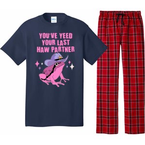 Funny Youve Yeed Your Last Haw Partner Cowboy Fog Pajama Set