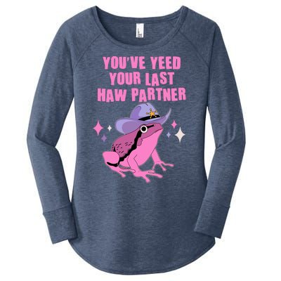 Funny Youve Yeed Your Last Haw Partner Cowboy Fog Women's Perfect Tri Tunic Long Sleeve Shirt