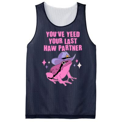 Funny Youve Yeed Your Last Haw Partner Cowboy Fog Mesh Reversible Basketball Jersey Tank