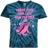 Funny Youve Yeed Your Last Haw Partner Cowboy Fog Kids Tie-Dye T-Shirt