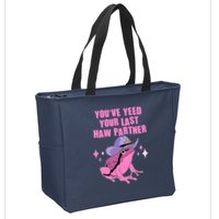 Funny Youve Yeed Your Last Haw Partner Cowboy Fog Zip Tote Bag