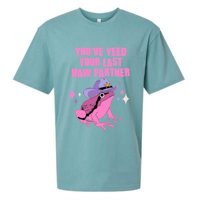 Funny Youve Yeed Your Last Haw Partner Cowboy Fog Sueded Cloud Jersey T-Shirt