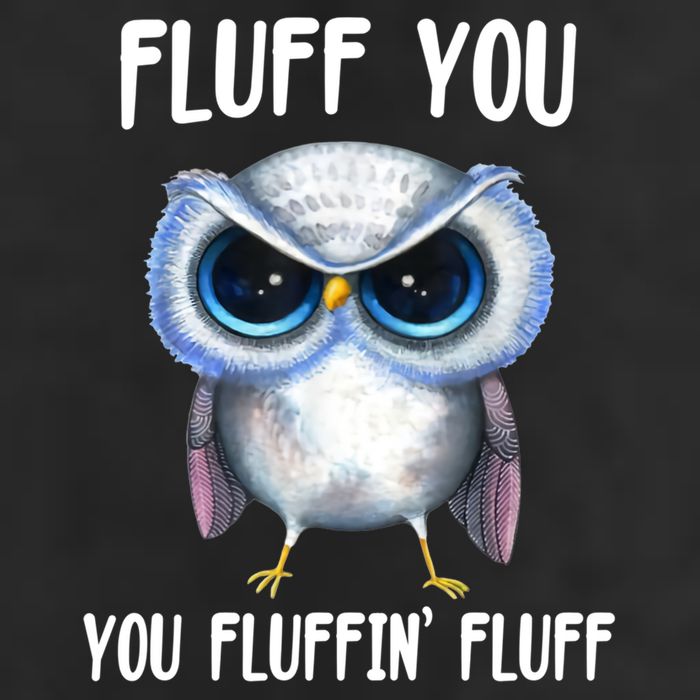 Fluff You You Fluffin' Fluff Owl Gift Adult Drive Performance Visor