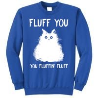 Fluff You You Fluffin' Fluff Gift Funny Cat Kitten Gift Sweatshirt