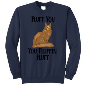 Fluff You You Fluffin Fluff Funny Cat Gift Sweatshirt