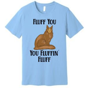 Fluff You You Fluffin Fluff Funny Cat Gift Premium T-Shirt