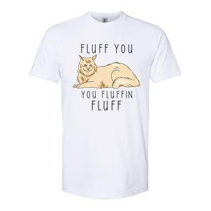 Fluff You You Fluffin Fluff Funny Cat Gift Softstyle CVC T-Shirt