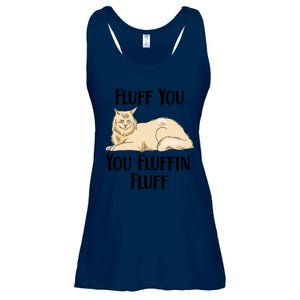 Fluff You You Fluffin Fluff Funny Cat Funny Gift Ladies Essential Flowy Tank