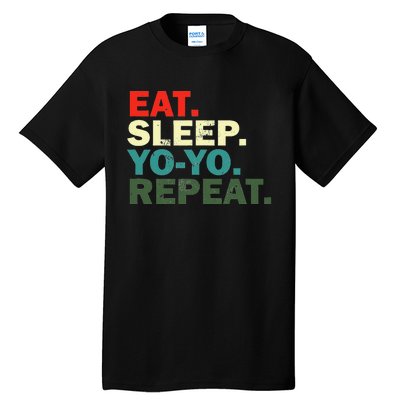 Funny Yo Yo Lover Eat Sleep Yo Yo Repeat Tall T-Shirt