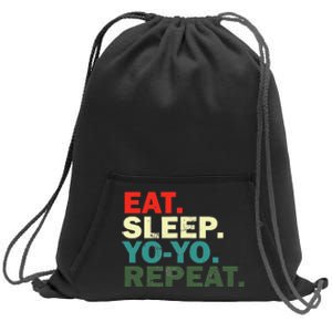 Funny Yo Yo Lover Eat Sleep Yo Yo Repeat Sweatshirt Cinch Pack Bag