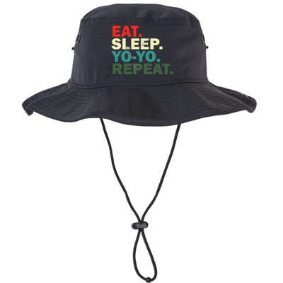 Funny Yo Yo Lover Eat Sleep Yo Yo Repeat Legacy Cool Fit Booney Bucket Hat