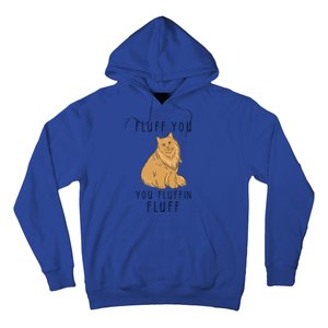 Fluff You You Fluffin Fluff Funny Cat Gift Hoodie