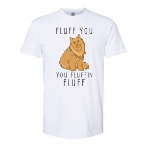 Fluff You You Fluffin Fluff Funny Cat Gift Softstyle CVC T-Shirt