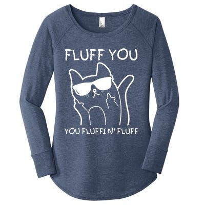 Fluff You You Fluffin' Fluff Women's Perfect Tri Tunic Long Sleeve Shirt