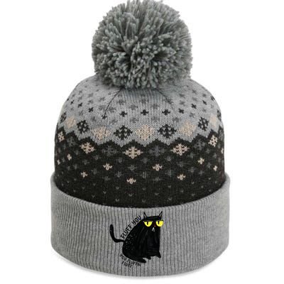 Fluff You You Fluffin Fluff Funny Cat Gift The Baniff Cuffed Pom Beanie