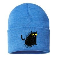 Fluff You You Fluffin Fluff Funny Cat Gift Sustainable Knit Beanie