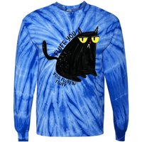 Fluff You You Fluffin Fluff Funny Cat Gift Tie-Dye Long Sleeve Shirt