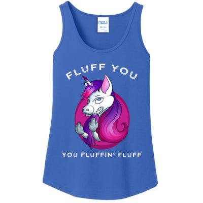 Fluff You You Fluffin' Fluff Gift Unicorn Gift Ladies Essential Tank