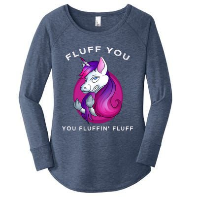 Fluff You You Fluffin' Fluff Gift Unicorn Gift Women's Perfect Tri Tunic Long Sleeve Shirt